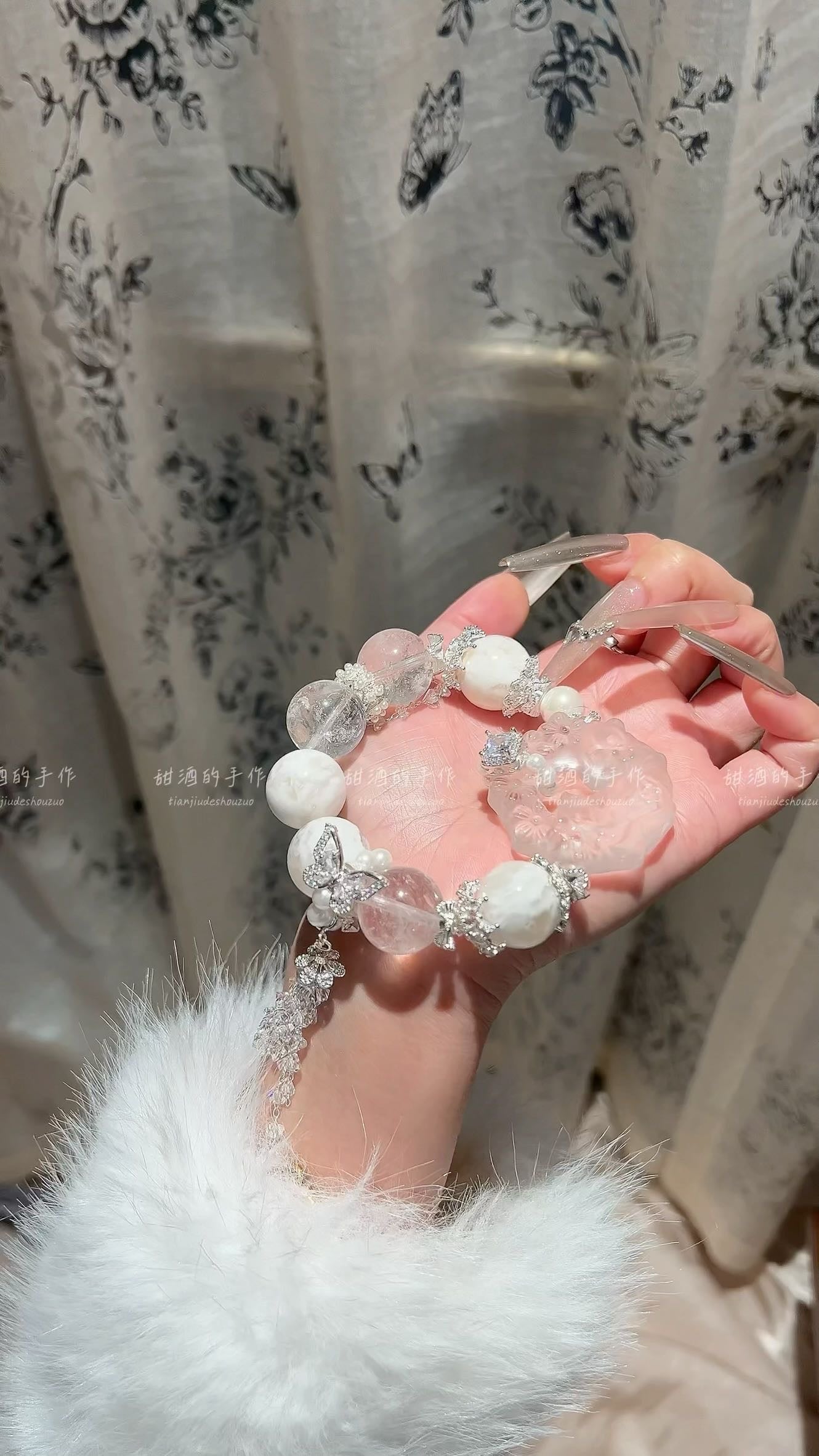 Secret Realm Crystal Bracelet Energy Bracelet Sterling Silver Jewelry