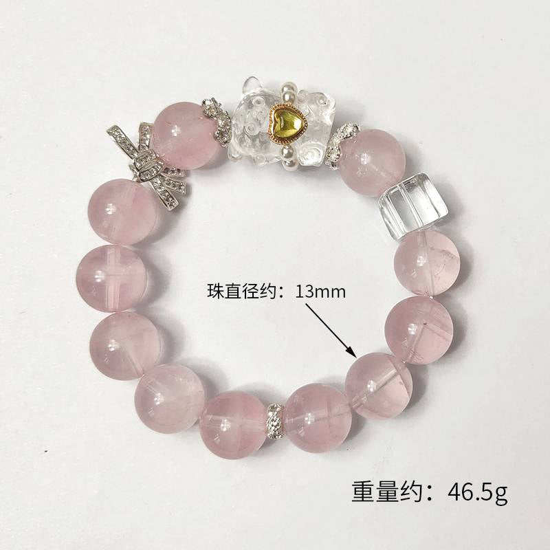 Aquamarine White Crystal Bear (Featured Series)