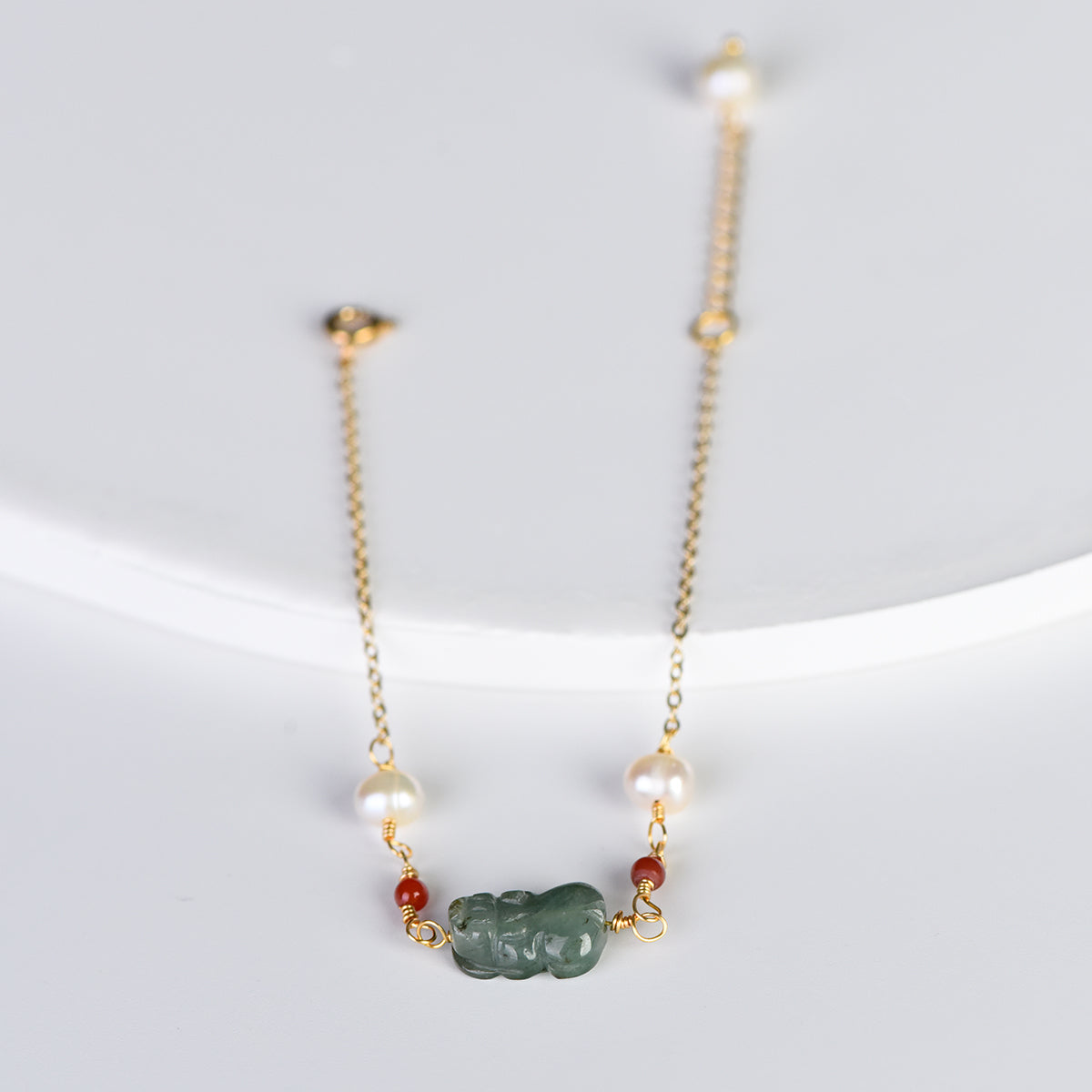Jade Pixiu Bracelet (Light Luxury Series)