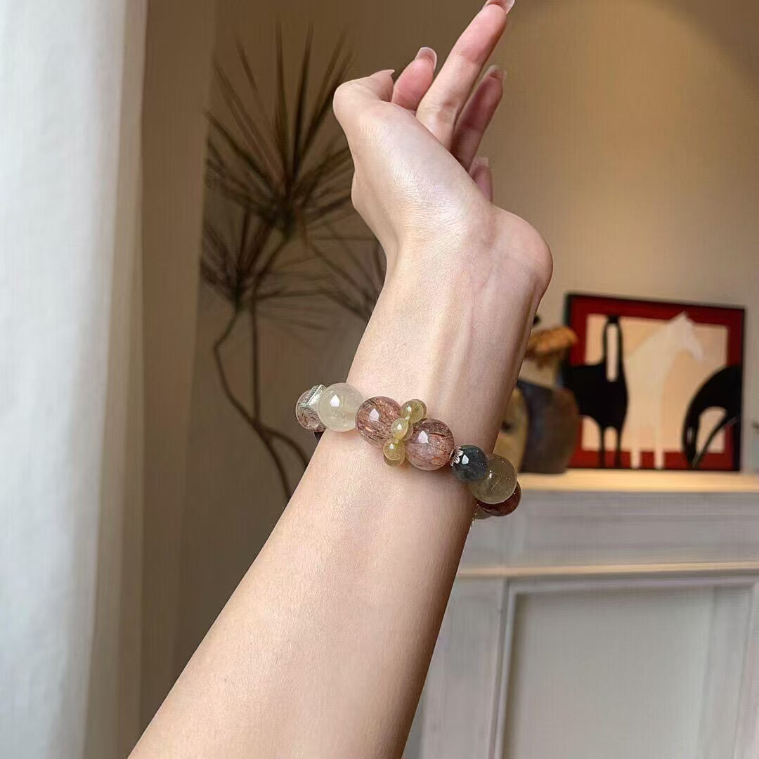 Purple Ghost Black Gold Multi-Treasure Bracelet (Featured Series)