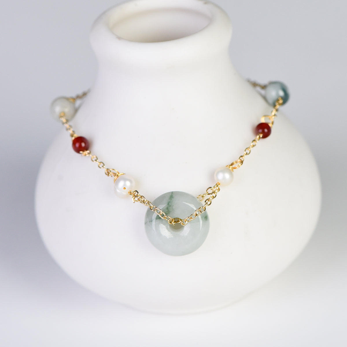 Jade peace buckle (light luxury series)