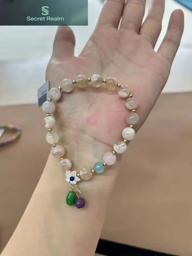 Cherry Blossom Agate Bracelet My Store