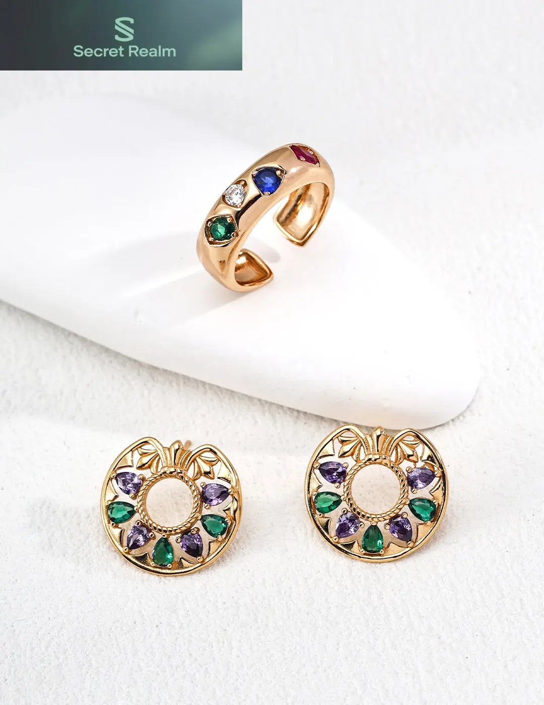 Secret Realm Crystal Bracelet Energy Bracelet Sterling Silver Jewelry