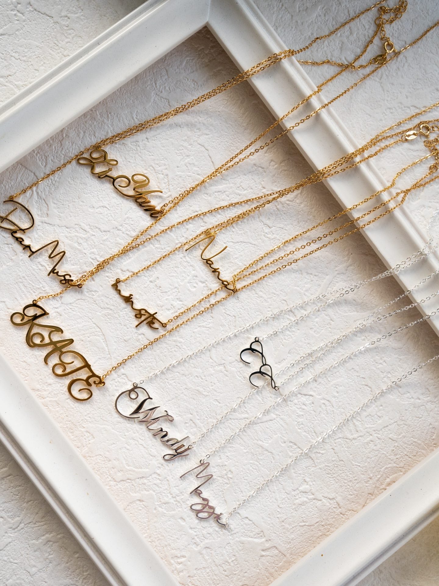 925 silver with 18K gold plating, custom lettering necklace (packaging not included!!)