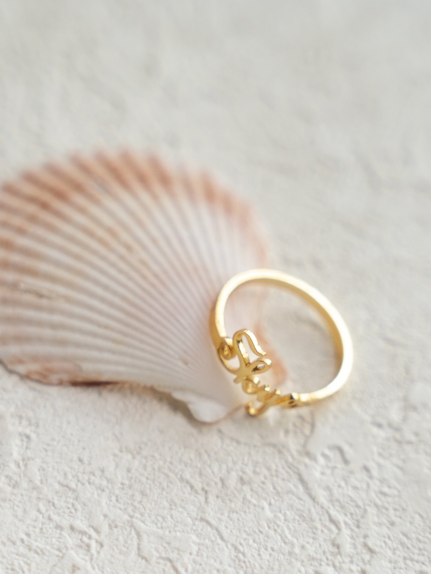 925 silver letter customized ring (packaging not included!!)