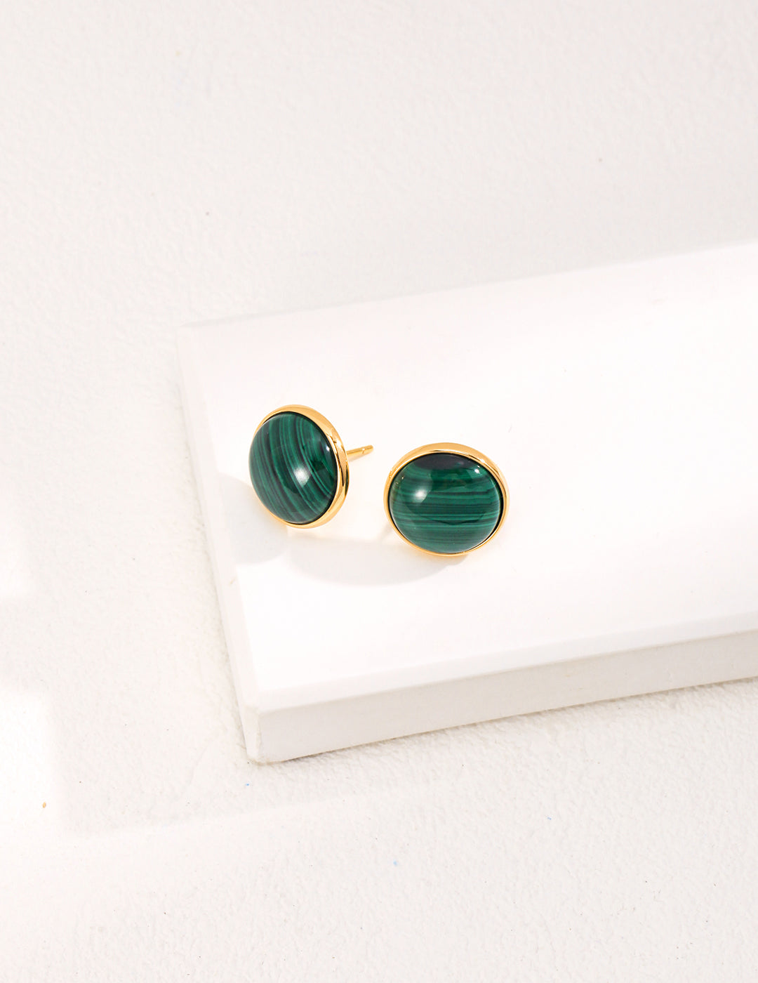 Exquisite malachite earrings