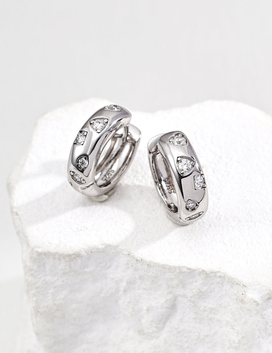 S925 Silver Vintage Zircon Earrings