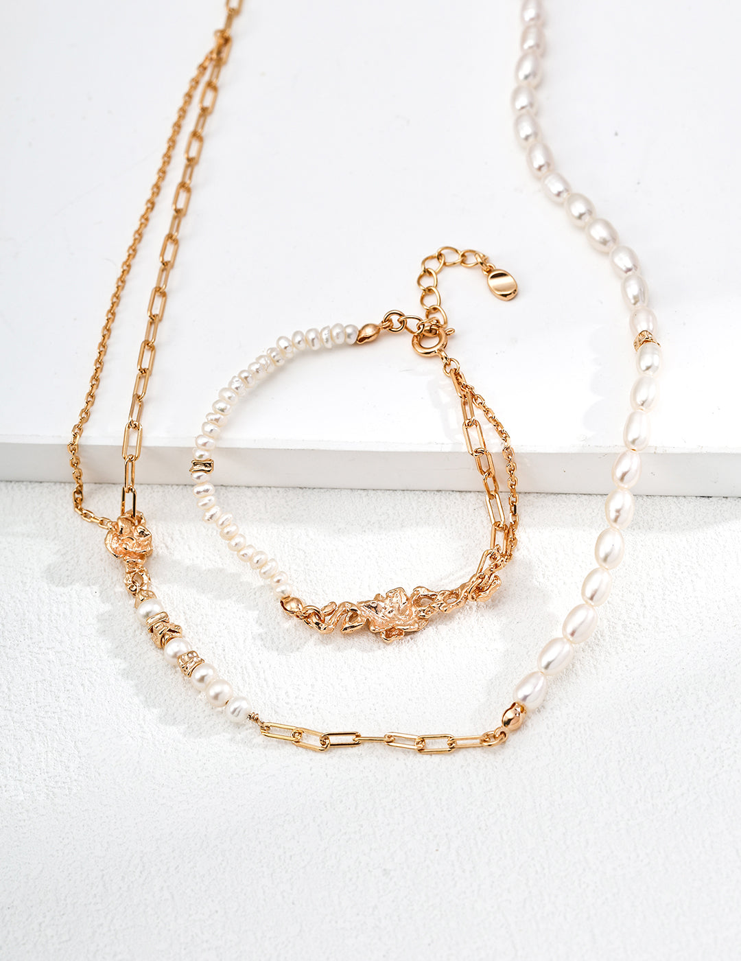 S925 Silver Vintage Natural Pearl Necklace