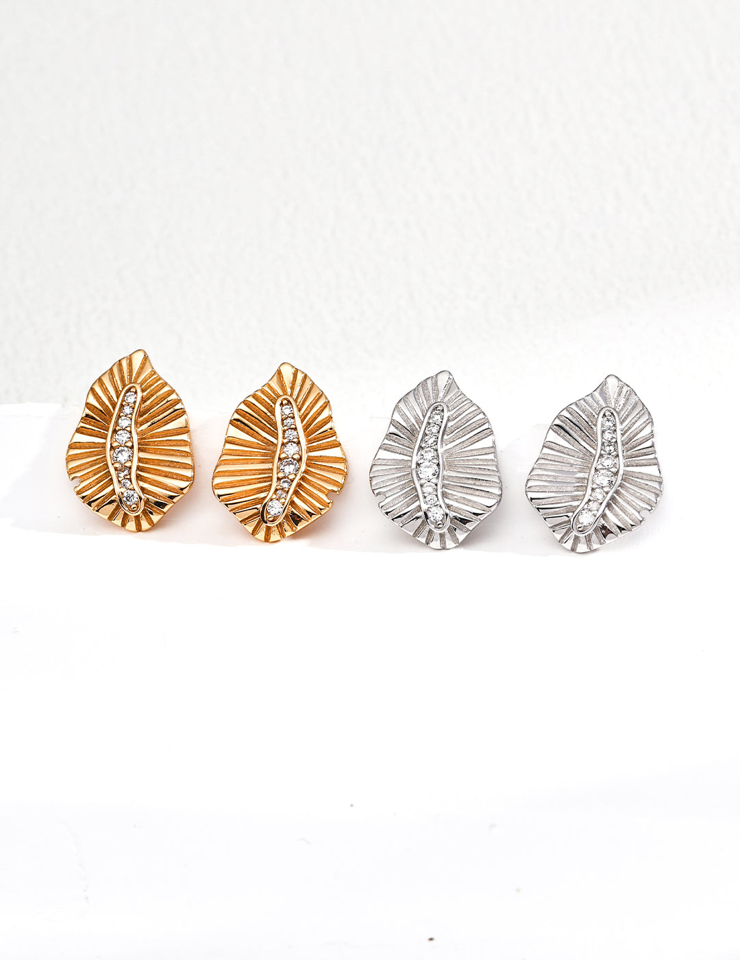 S925 silver vintage zircon earrings