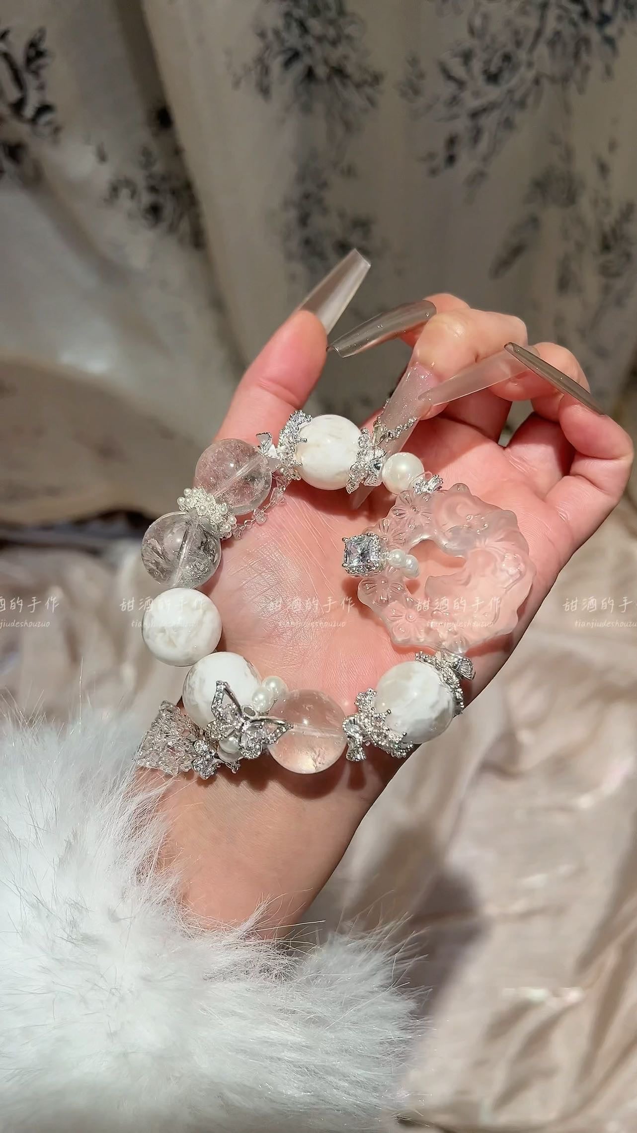 Secret Realm Crystal Bracelet Energy Bracelet Sterling Silver Jewelry