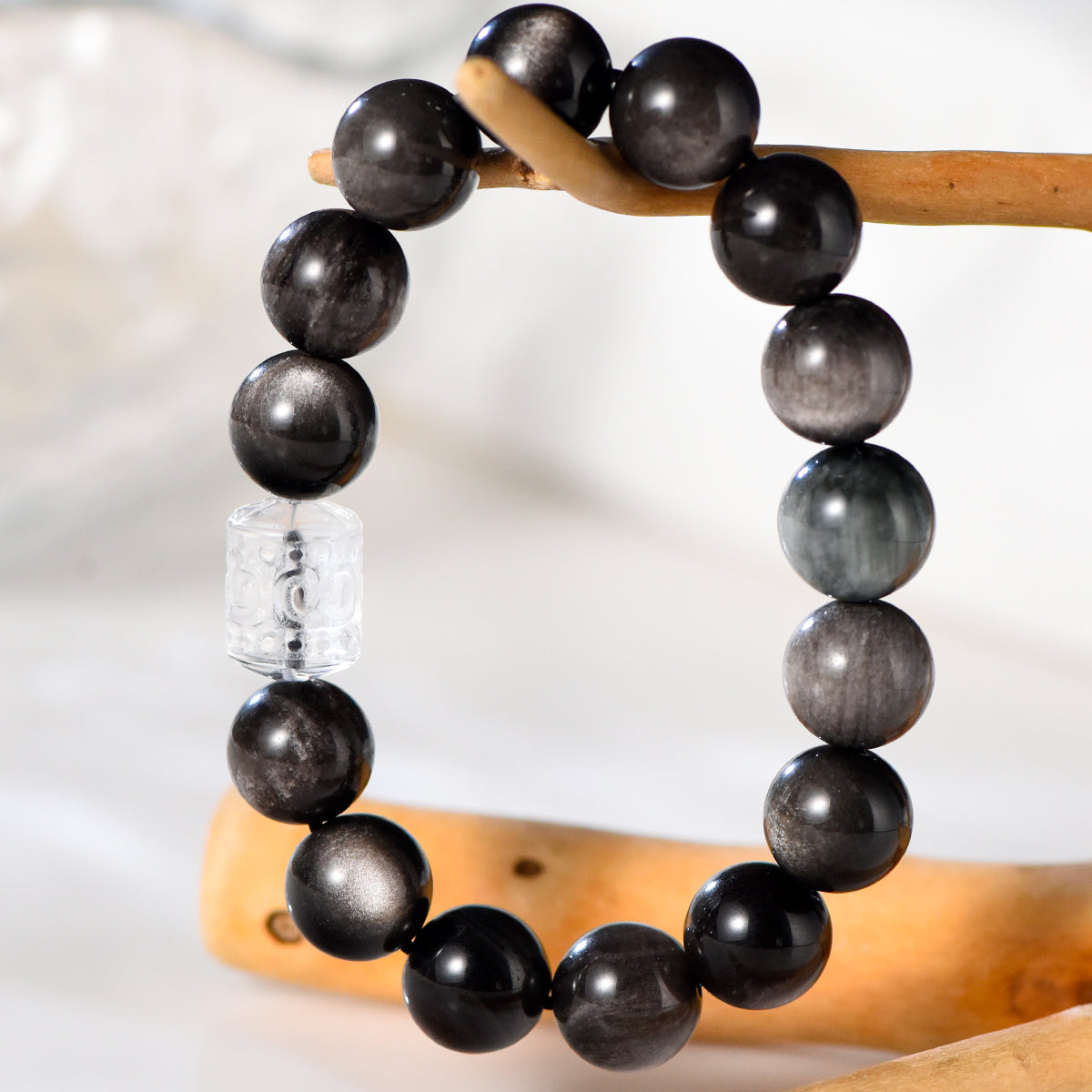 Couple's Obsidian Bracelet (Light Luxury Series)