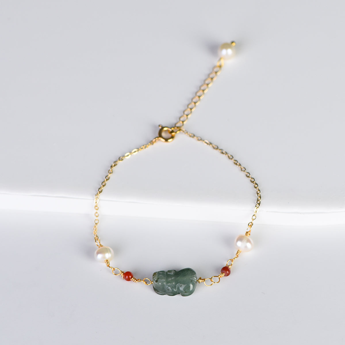 Jade Pixiu Bracelet (Light Luxury Series)
