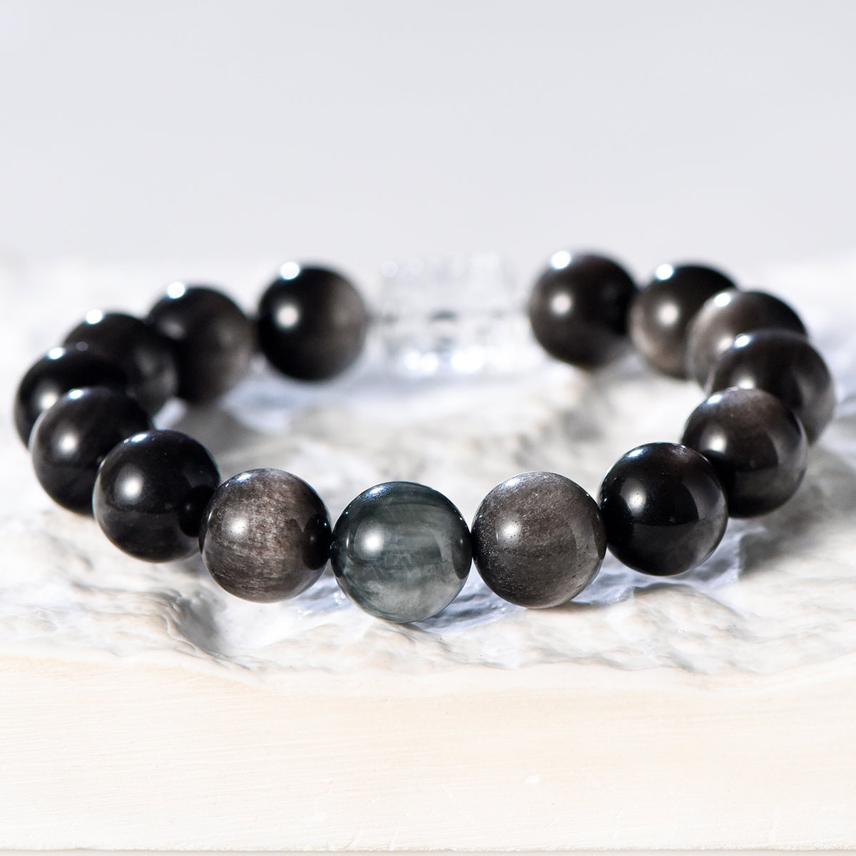 Couple's Obsidian Bracelet (Light Luxury Series)