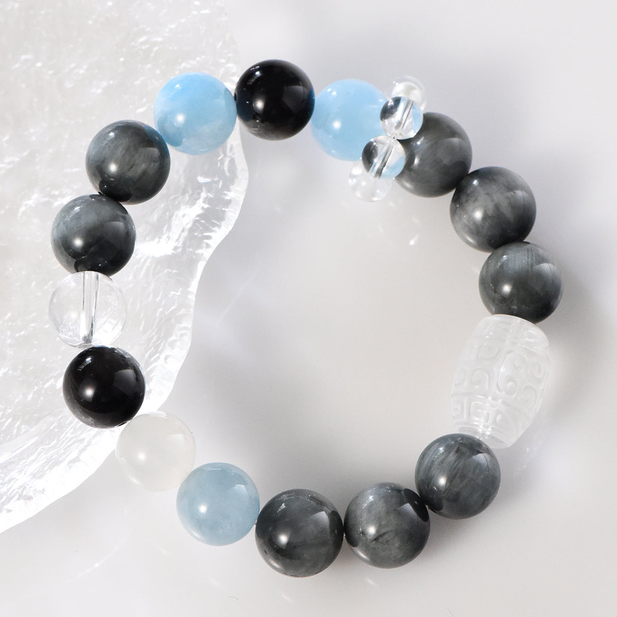 Couple's Obsidian Bracelet (Light Luxury Series)