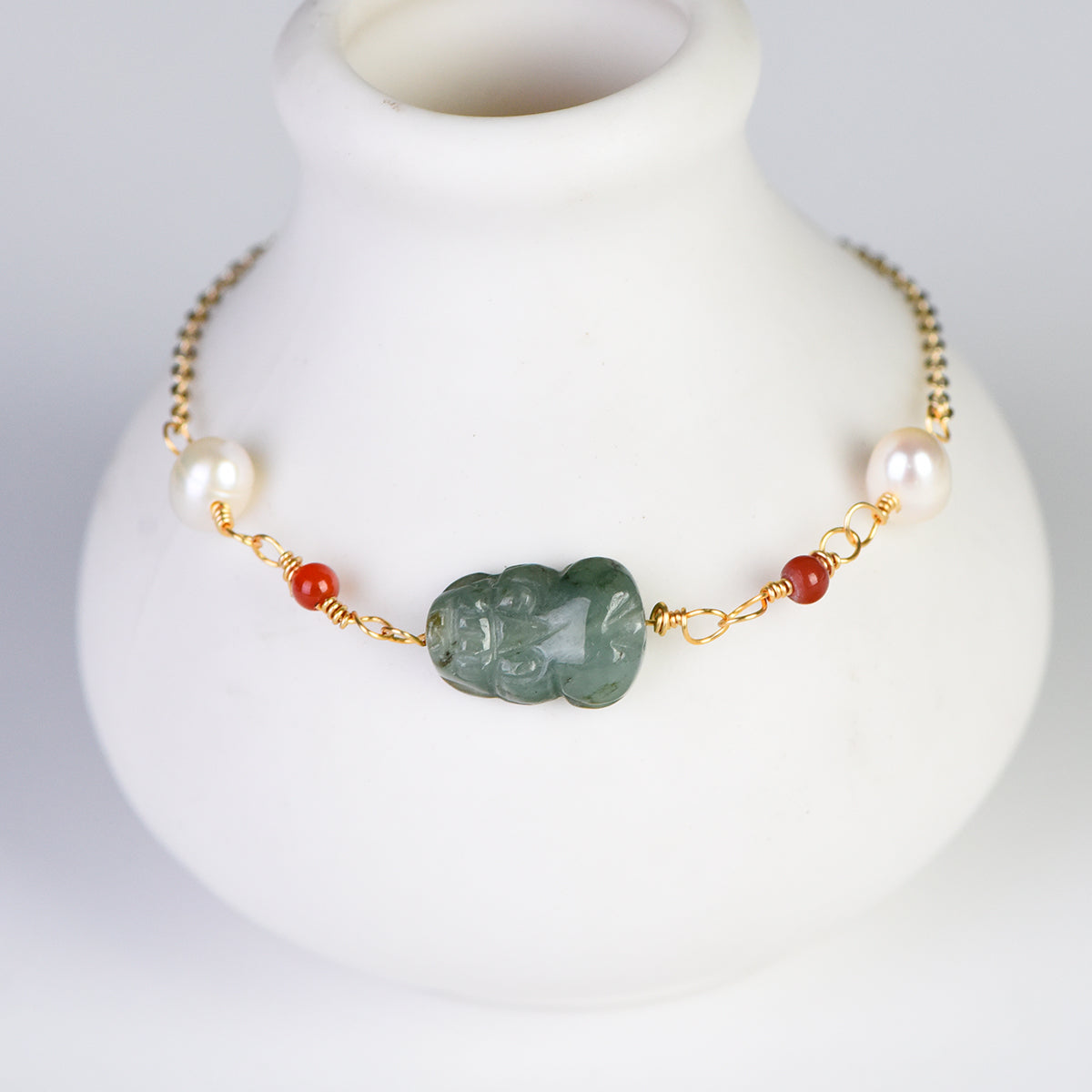 Jade Pixiu Bracelet (Light Luxury Series)