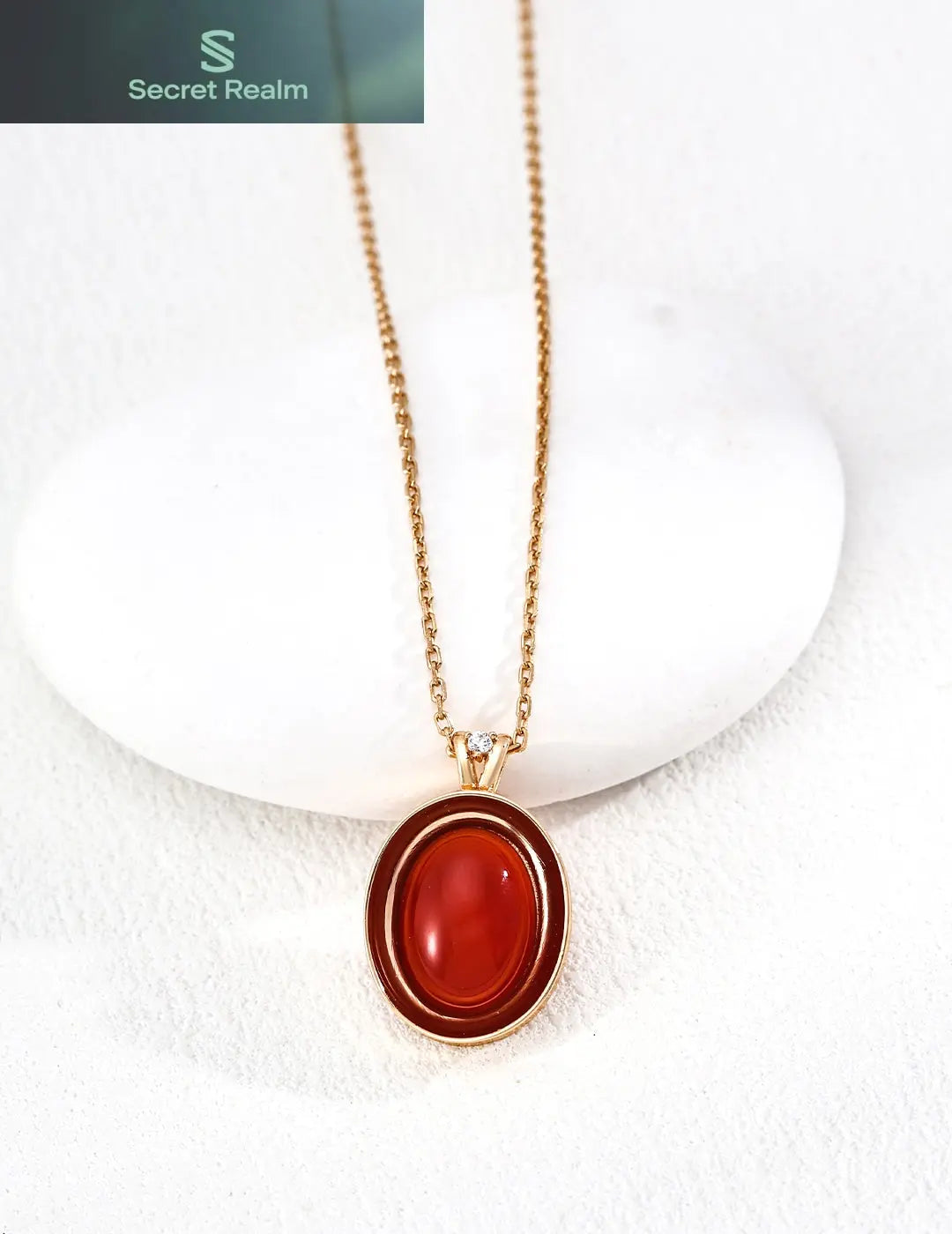 925 Silver Agate Necklace Secret Realm