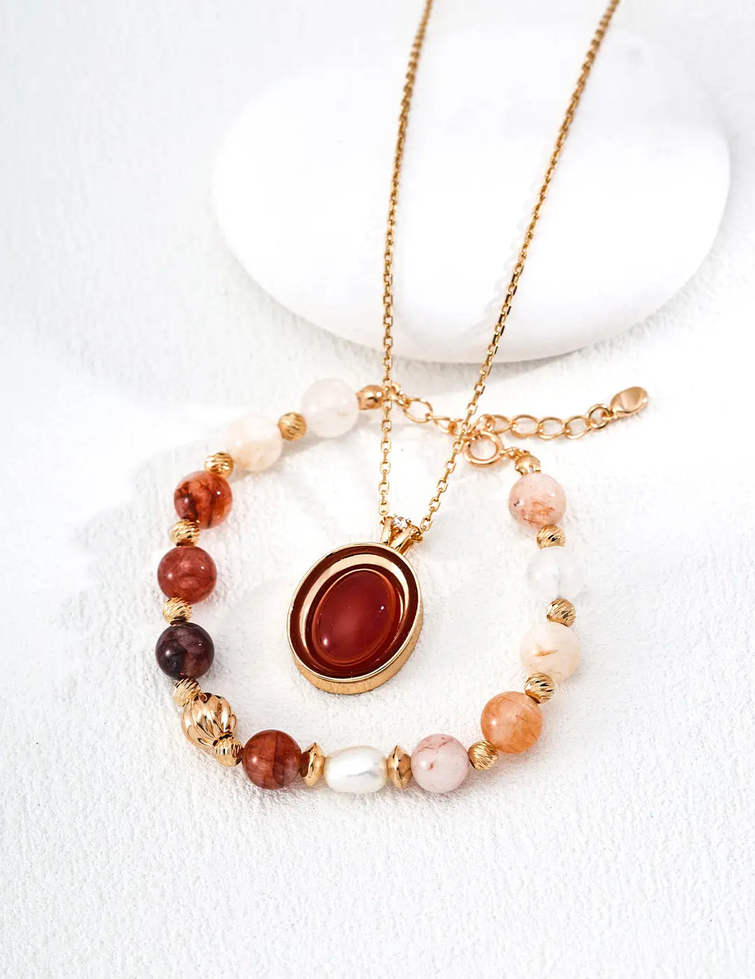 925 Silver Agate Necklace Secret Realm