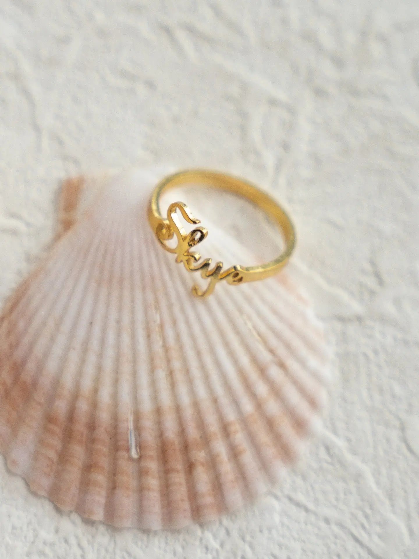 925 silver letter customized ring (packaging not included!!) Secret Realm