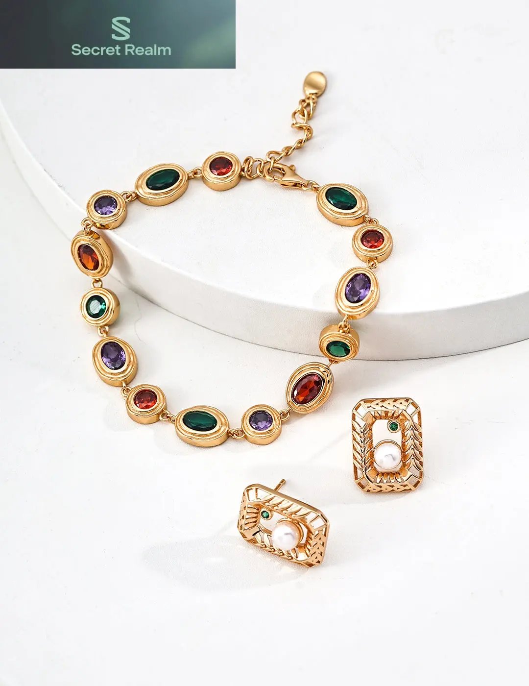 925 Silver Pearl Earrings for Women - Retro Luxury Design - Secret Realm