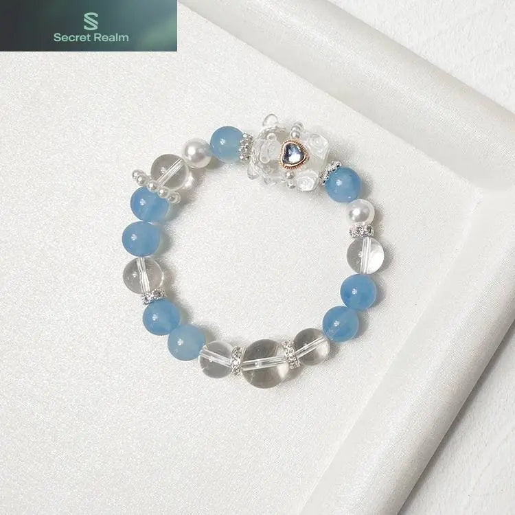 Aquamarine White Crystal Bear (Featured Series) My Store