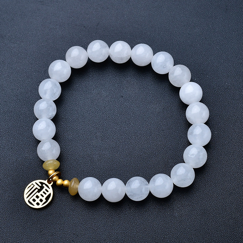 White Chalcedony Fortune Bracelet（Featured Series）