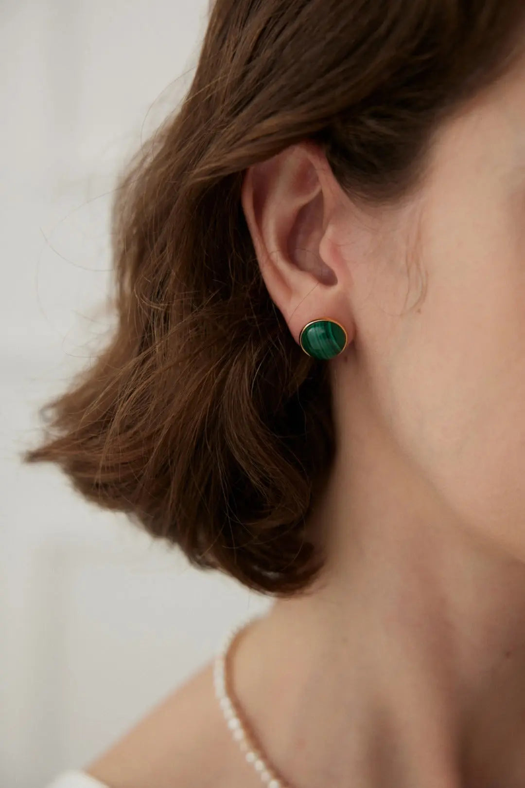 Exquisite malachite earrings Secret Realm