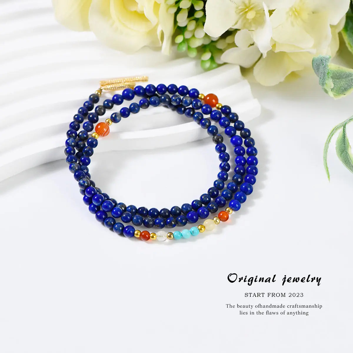 Lapis Lazuli Bracelet and Clavicle Chain (Light Luxury Series) My Store