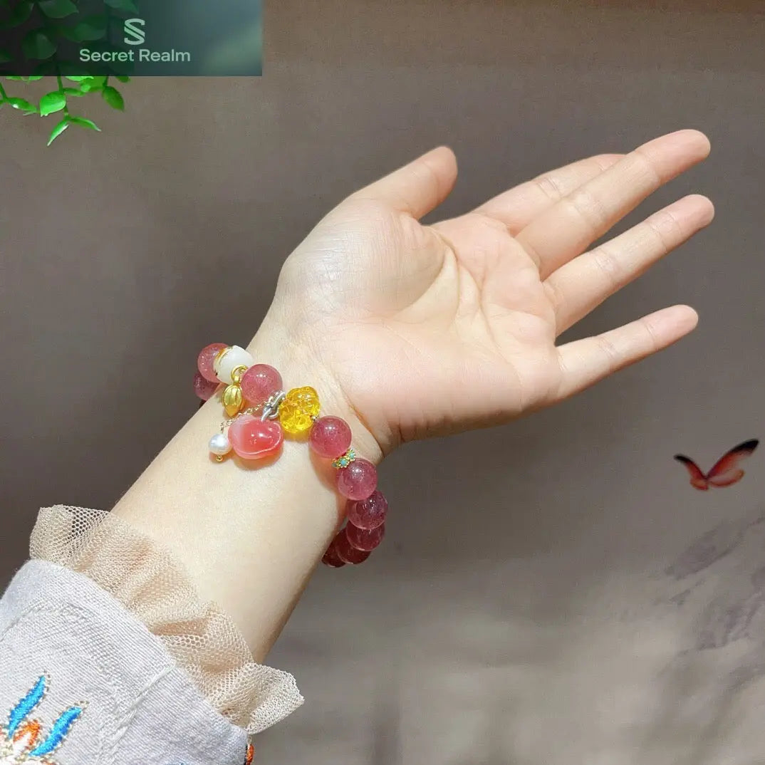 Natural Strawberry Quartz Bracelet (Featured Series) My Store