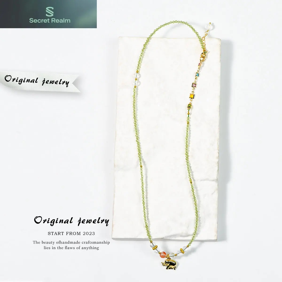 Peridot faceted bracelet clavicle chain (light luxury series) My Store