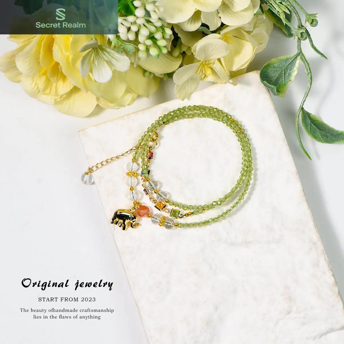 Peridot faceted bracelet clavicle chain (light luxury series) My Store