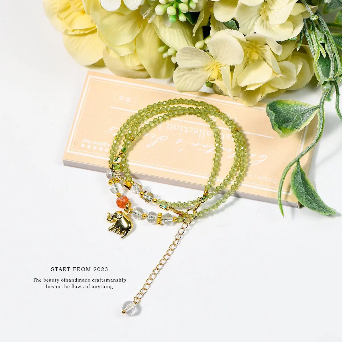 Peridot faceted bracelet clavicle chain (light luxury series) My Store