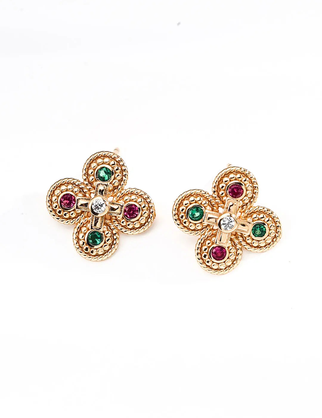 S925 Silver Fashion Vintage Zircon Earrings Secret Realm