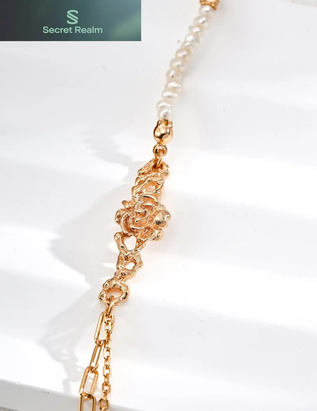 S925 Silver Vintage Natural Pearl Bracelet Secret Realm