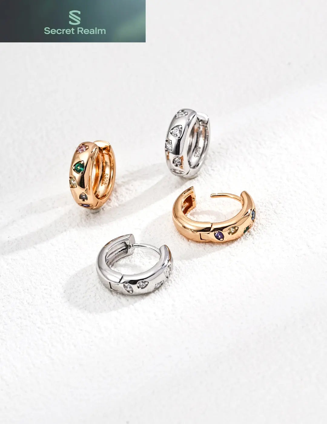 S925 silver earrings Secret Realm