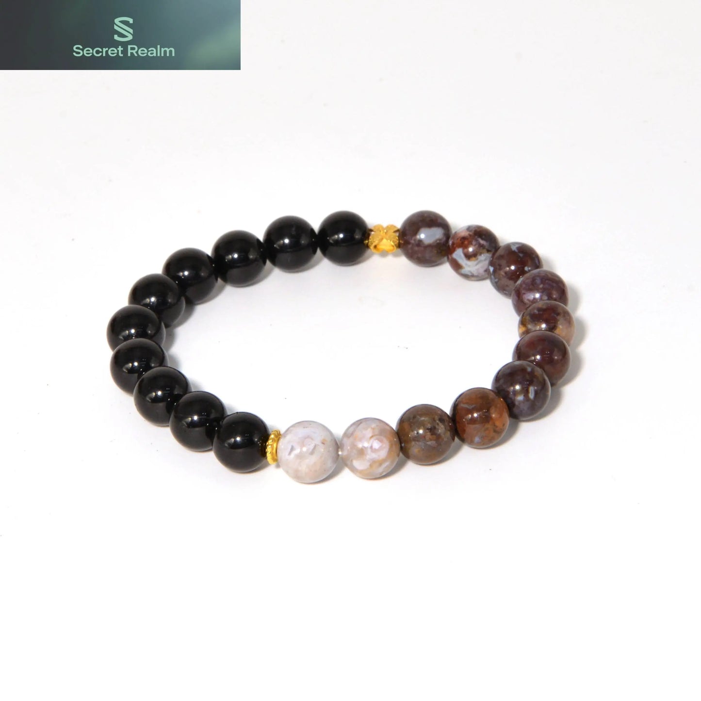 Secret Realm  Crystal Bracelet  Energy Bracelet  Sterling Silver Jewelry