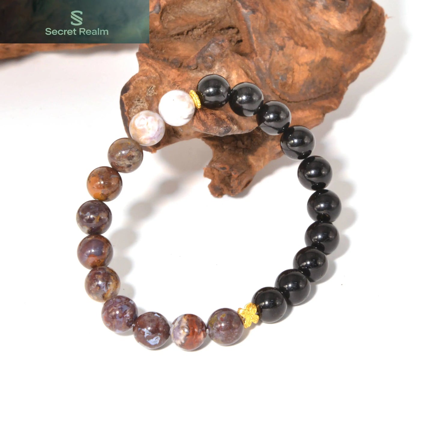 Secret Realm  Crystal Bracelet  Energy Bracelet  Sterling Silver Jewelry