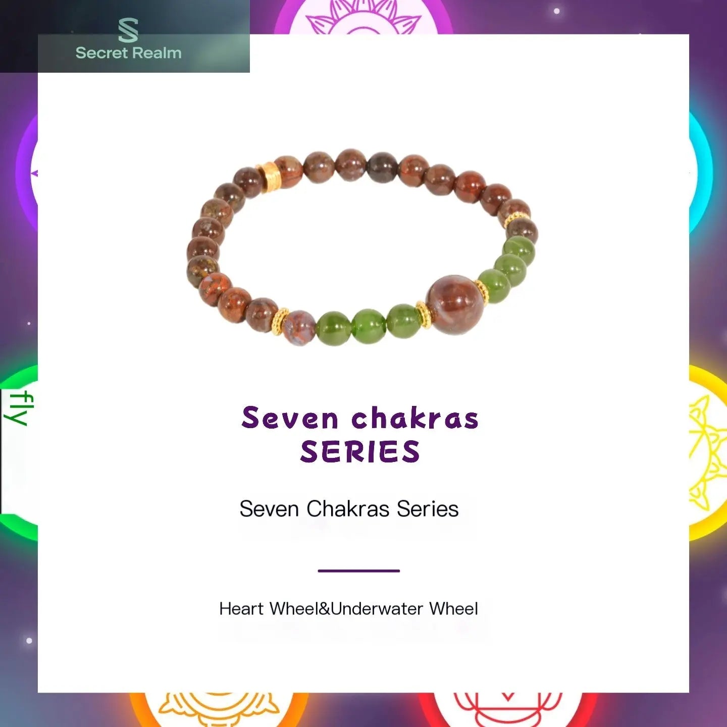 Secret Realm  Crystal Bracelet  Energy Bracelet  Sterling Silver Jewelry