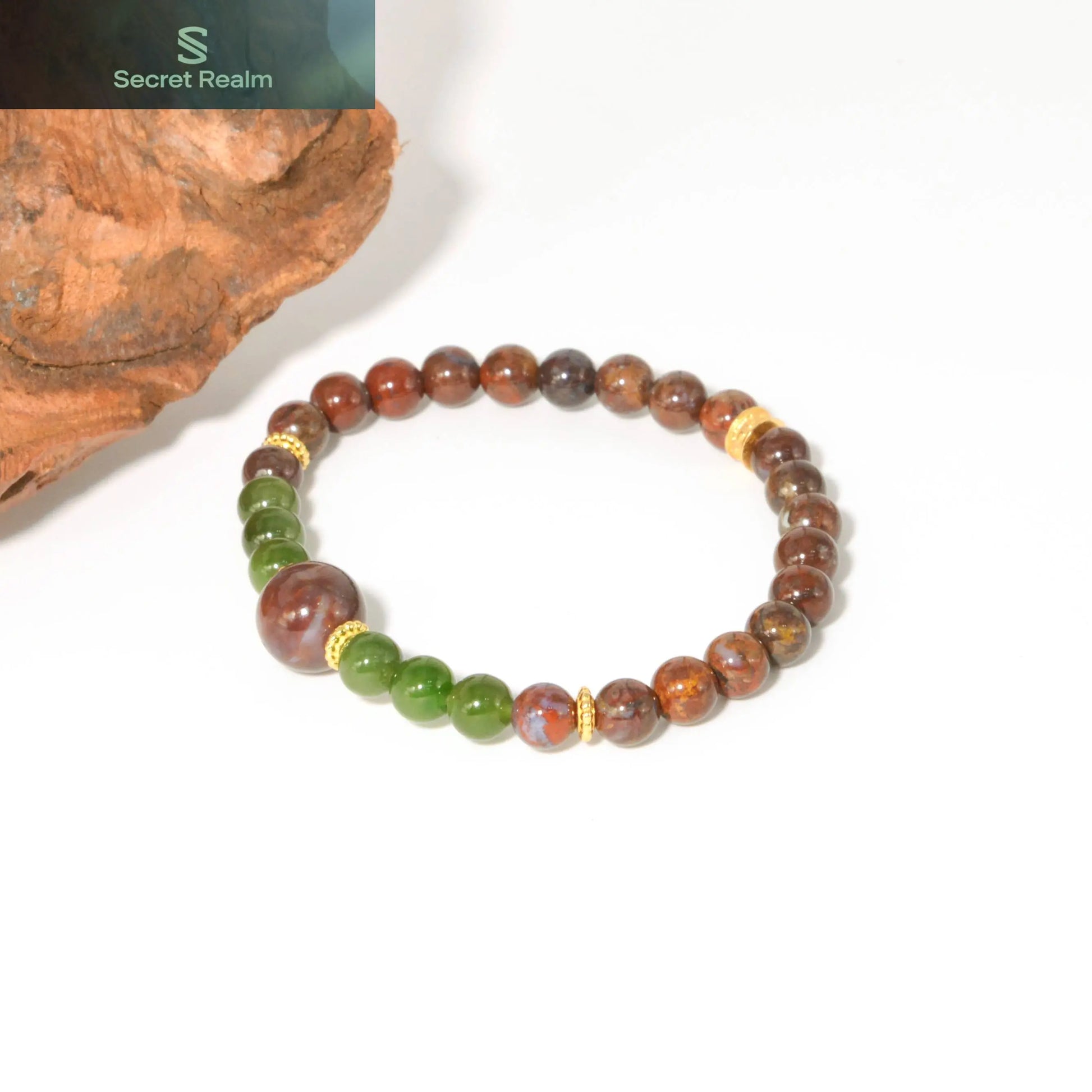 Secret Realm  Crystal Bracelet  Energy Bracelet  Sterling Silver Jewelry