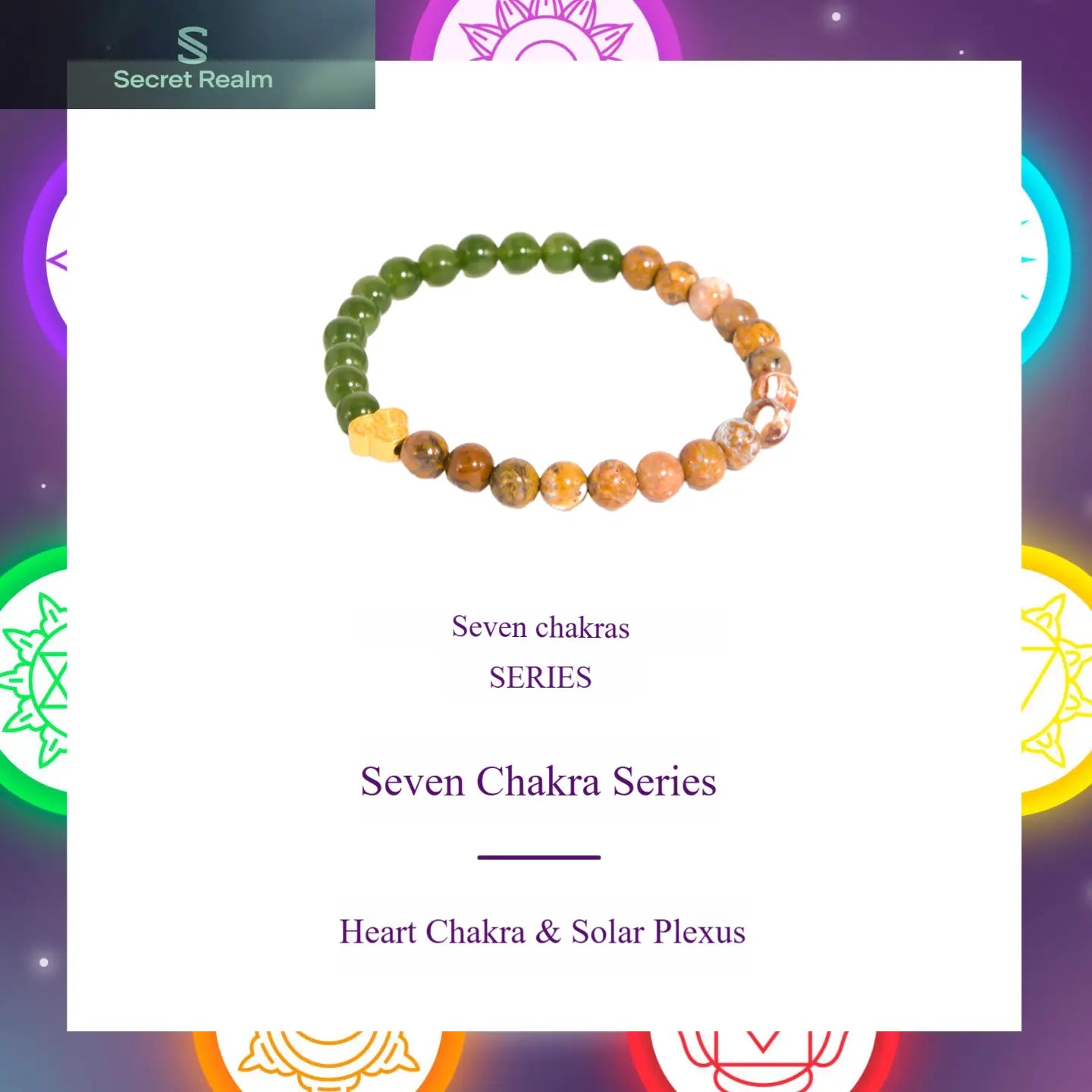 Secret Realm  Crystal Bracelet  Energy Bracelet  Sterling Silver Jewelry