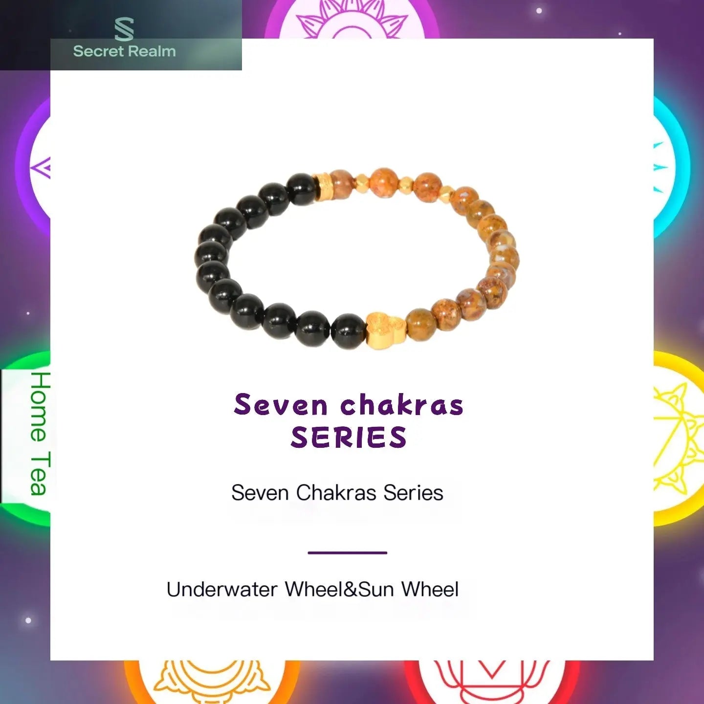 Secret Realm  Crystal Bracelet  Energy Bracelet  Sterling Silver Jewelry