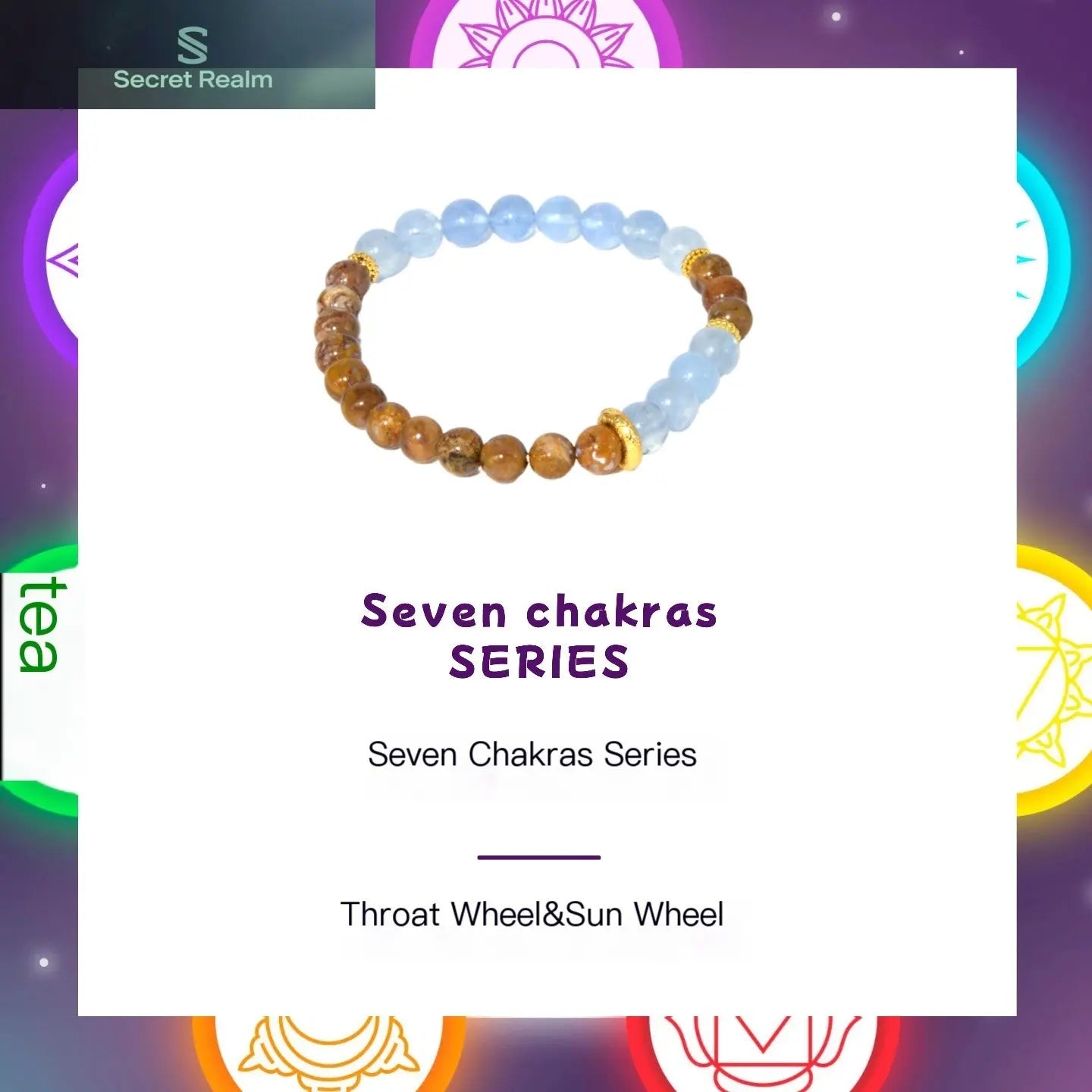 Secret Realm  Crystal Bracelet  Energy Bracelet  Sterling Silver Jewelry