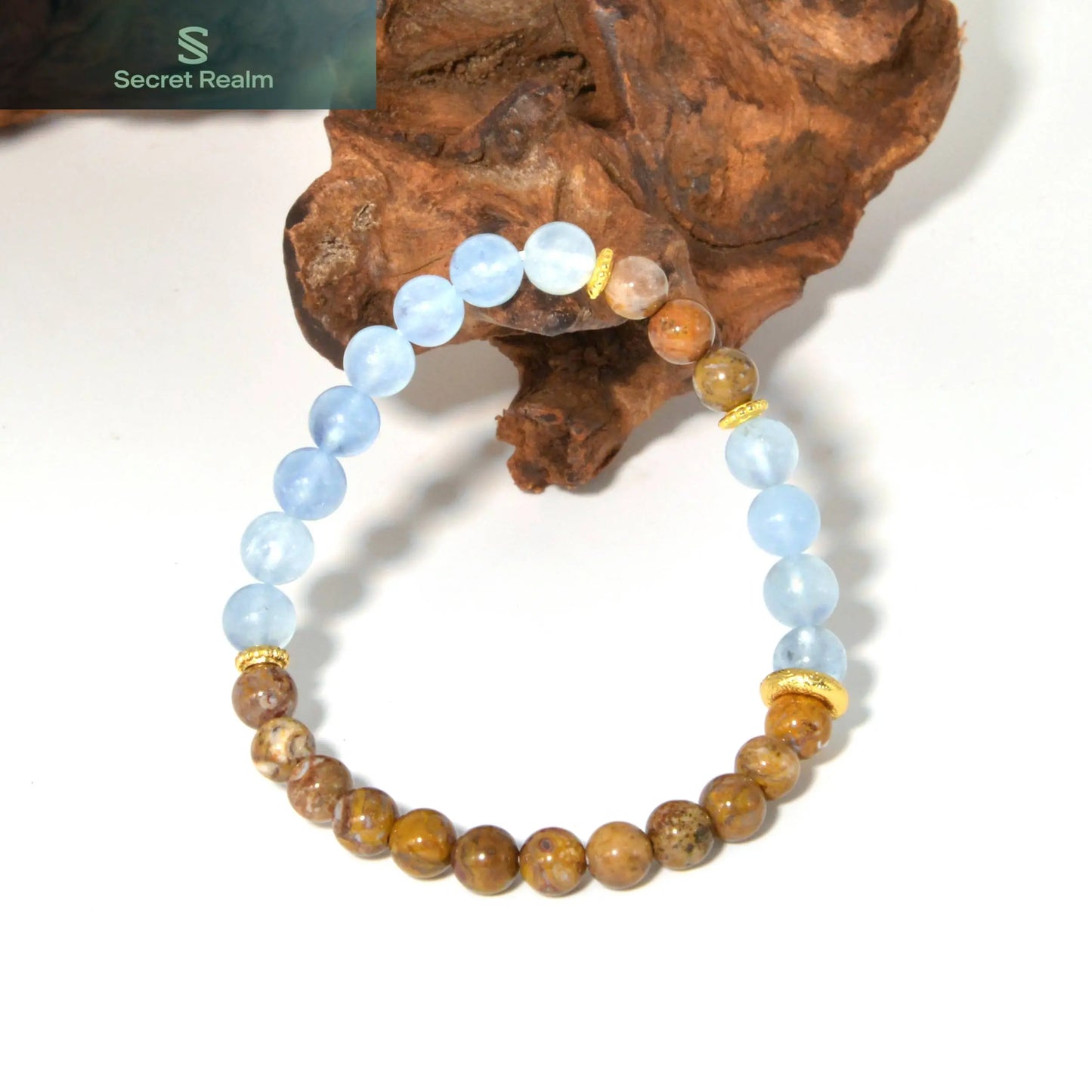 Secret Realm  Crystal Bracelet  Energy Bracelet  Sterling Silver Jewelry