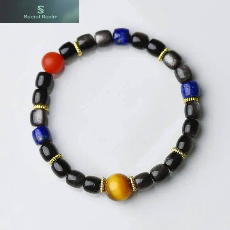 Secret Realm  Crystal Bracelet  Energy Bracelet  Sterling Silver Jewelry