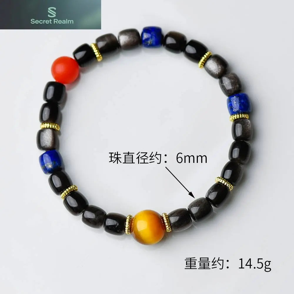 Secret Realm  Crystal Bracelet  Energy Bracelet  Sterling Silver Jewelry