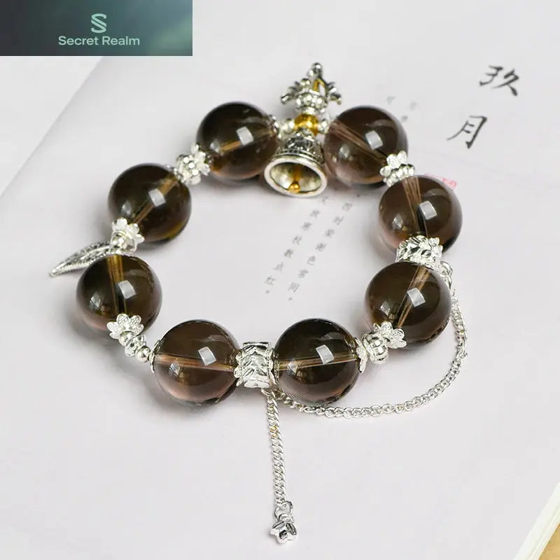 Smoky Quartz Single Loop Vajra Bracelet (Featured Series) My Store
