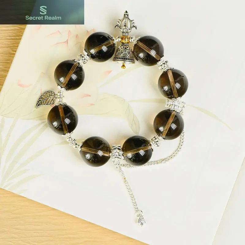 Smoky Quartz Single Loop Vajra Bracelet (Featured Series) My Store