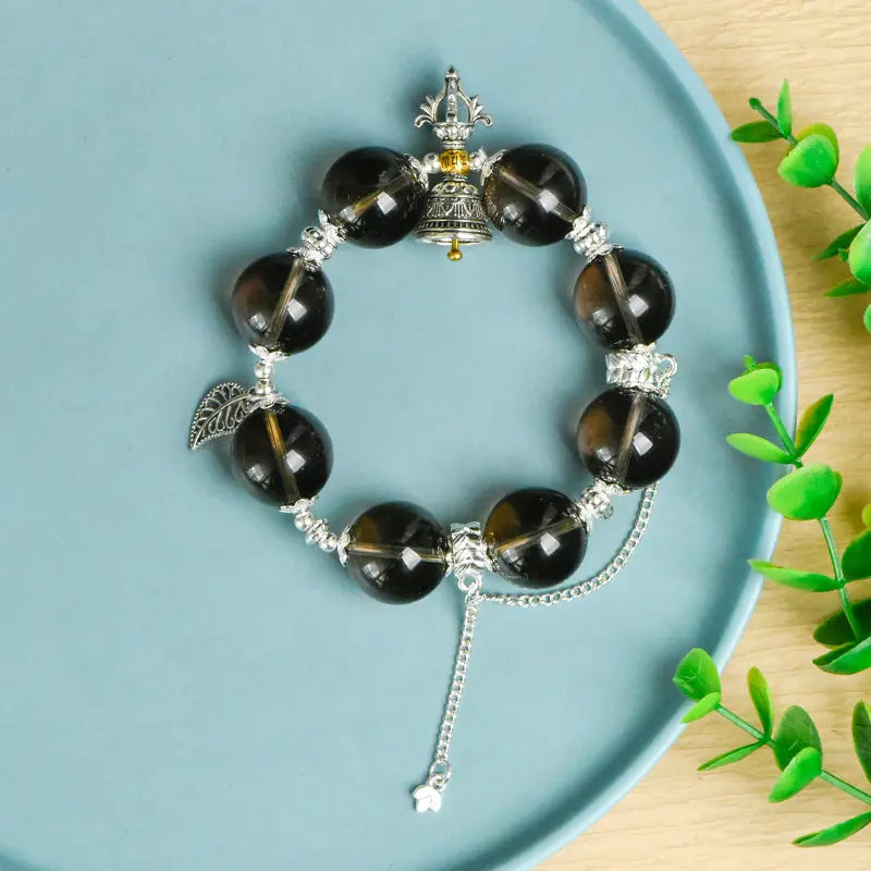 Smoky Quartz Single Loop Vajra Bracelet (Featured Series) My Store