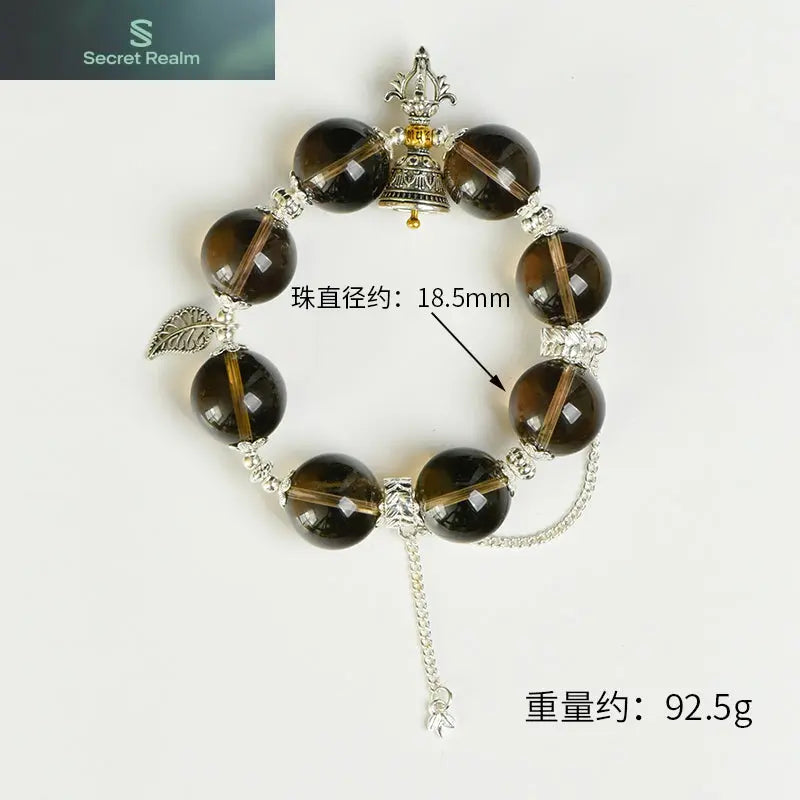 Smoky Quartz Single Loop Vajra Bracelet (Featured Series) My Store