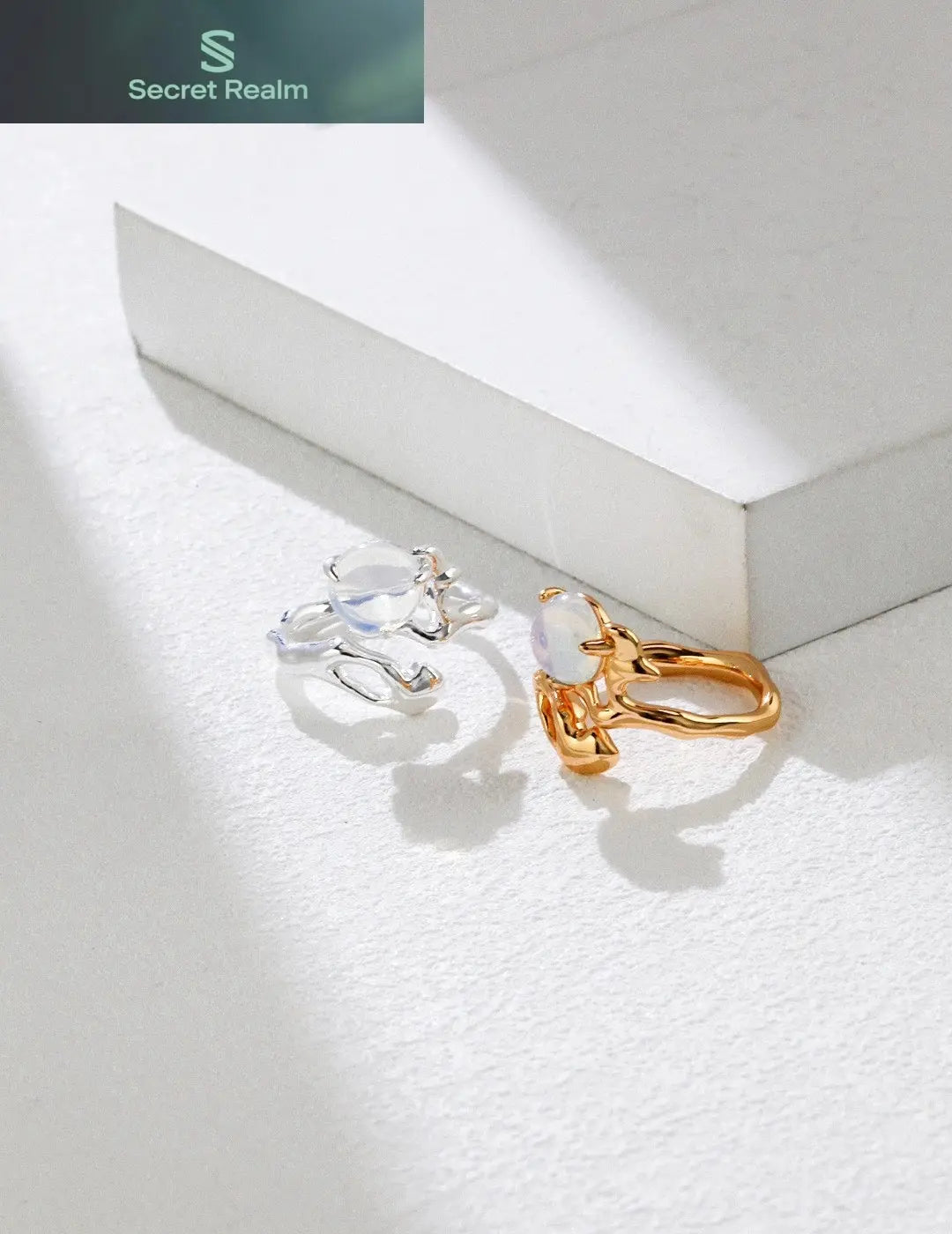 Sterling Silver Opal Ring Secret Realm