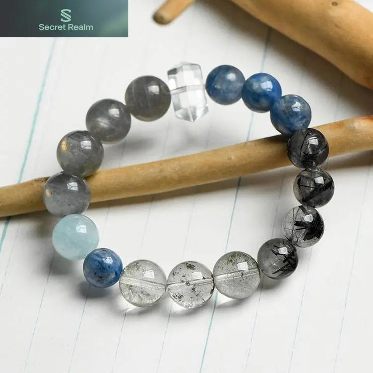 Van Gogh's Starry Sky - Blue Crystal Grey Moonlight Green Ghost Multi-Treasure Bracelet My Store
